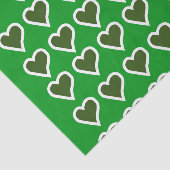 Groene Ierse harten Tissuepapier (Detail)