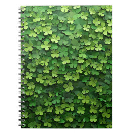 GROENE IERSE KELTISCHE KLAVER KLAVERBLADEN NOTITIEBOEK