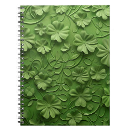 GROENE IERSE KELTISCHE KLAVER KLAVERBLADEN NOTITIEBOEK