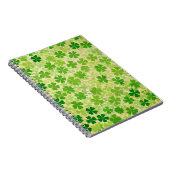 GROENE IERSE KELTISCHE KLAVER SHAMROCKS NOTITIEBOEK (Rechterzijde)