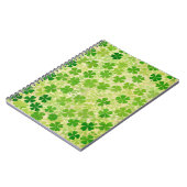 GROENE IERSE KELTISCHE KLAVER SHAMROCKS NOTITIEBOEK (Linkerzijde)