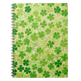 GROENE IERSE KELTISCHE KLAVER SHAMROCKS NOTITIEBOEK
