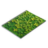 GROENE IERSE KELTISCHE KLAVER SHAMROCKS NOTITIEBOEK (Linkerzijde)