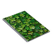 GROENE IERSE KELTISCHE KLAVER SHAMROCKS NOTITIEBOEK (Rechterzijde)