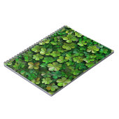 GROENE IERSE KELTISCHE KLAVER SHAMROCKS NOTITIEBOEK (Linkerzijde)