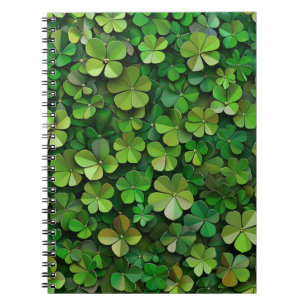 GROENE IERSE KELTISCHE KLAVER SHAMROCKS NOTITIEBOEK