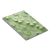GROENE IERSE KELTISCHE KLAVER SHAMROCKS NOTITIEBOEK (Rechterzijde)