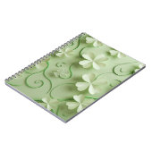 GROENE IERSE KELTISCHE KLAVER SHAMROCKS NOTITIEBOEK (Linkerzijde)