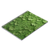 GROENE IERSE KELTISCHE KLAVER SHAMROCKS NOTITIEBOEK (Linkerzijde)