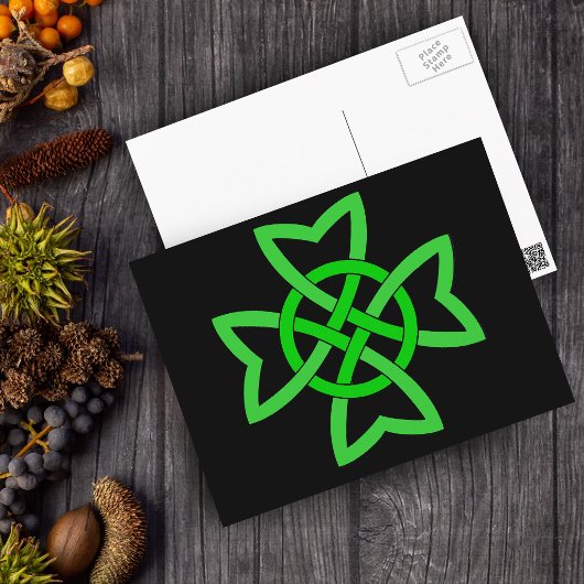 Groene Ierse Keltische Knoop Briefkaart