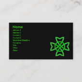 Groene Ierse Keltische knoop Visitekaartje (Voorkant)