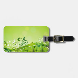  GROENE IERSE SCHAMROKKEN MET VLOERIJ BAGAGELABEL