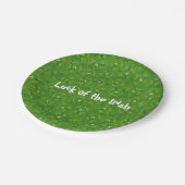 Groene Ierse Shamrock achtergrond Papieren Bordje (Gekanteld)