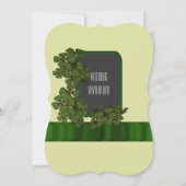  groene Ierse shamrock bruiloft Kaart (Achterkant)