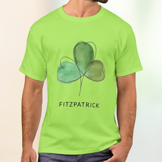 Groene Ierse Shamrock-erfgoed T-shirt