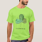 Groene Ierse Shamrock-erfgoed T-shirt (Voorkant)
