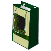 Groene Ierse shamrock gepersonaliseerde bruiloft Klein Cadeauzakje (Achterkant Gekanteld)