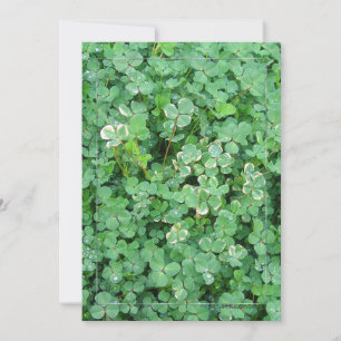 Groene Ierse Shamrock Uitnodiging Template