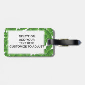 Groene Ierse shamrocken gepersonaliseerd Bagagelabel (Achterkant horizontaal)