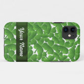 Groene Ierse shamrocken gepersonaliseerd Case-Mate iPhone Case (Achterkant (horizontaal))