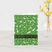 Groene Ierse shamrocken gepersonaliseerd Kaart (Gele Bloem)