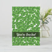 Groene Ierse shamrocken gepersonaliseerd Kaart (Staand voorkant)