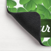 Groene Ierse shamrocken gepersonaliseerd Muismat (Hoek)