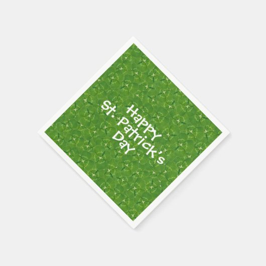 Groene Ierse shamrocks Servetten (Hoek)