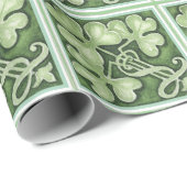 Groene Ierse Tegel Cadeaupapier (Rol Hoek)