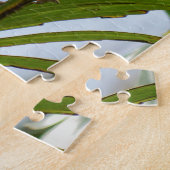 Groene Iguana in een palmboom Fotografisch Jigzaag Legpuzzel (Zijkant)