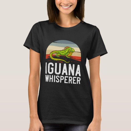 Groene Iguana Lizard Cage Hunting Reptile1 T-shirt (Voorkant)