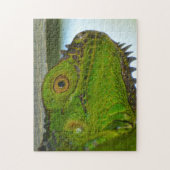 Groene Iguana omhoog dichtbij en persoonlijke foto Legpuzzel (Verticaal)