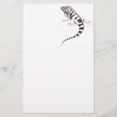 Groene Iguana Pen Studie Stationery Briefpapier (Voorkant)