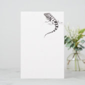 Groene Iguana Pen Studie Stationery Briefpapier (Staand voorkant)