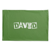 Groene Iguana Realistische Tekening, Cute Reptile Kussensloop (Achterkant)