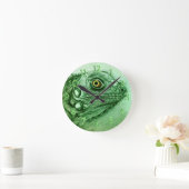 Groene Iguana-, realistische tekening Ronde Klok (Huis)
