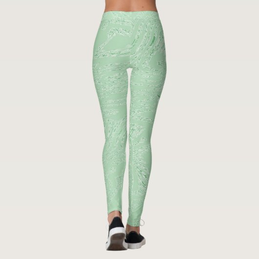 Groene Ijs Leggings (Achterkant)