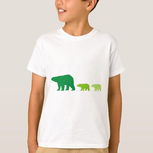 Groene Ijsbeer T-shirt (Voorkant)