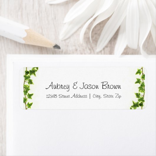 Groene ijsheek - de Etiketten van het Adres van de (Insitu)