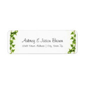 Groene ijsheek - de Etiketten van het Adres van de (Voorkant)