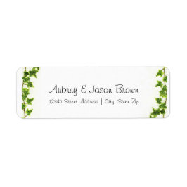 Groene ijsheek - de Etiketten van het Adres van de