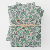  groene ijsheek op Trellis Inpakpapier Vel (In situ)