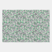  groene ijsheek op Trellis Inpakpapier Vel (Voorkant 3)