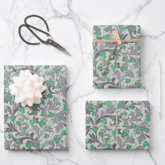  groene ijsheek op Trellis Inpakpapier Vel (Voorkant)