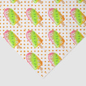 Groene ijsjes 3 tissuepapier (Detail)