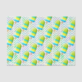 Groene ijslolly tissuepapier