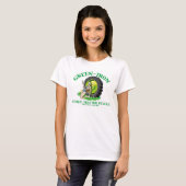 Groene IJzeren Antiek Tractors Pullers T-shirt (Voorkant volledig)