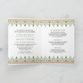 Groene Ikat Alles in een Anand Karaj Sikh bruiloft (Binnen)