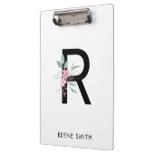 Groene Illustratie Bloemen Klembord (Links)