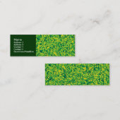 Groene Impressionisme Mini Visitekaartje (Voorkant / Achterkant)